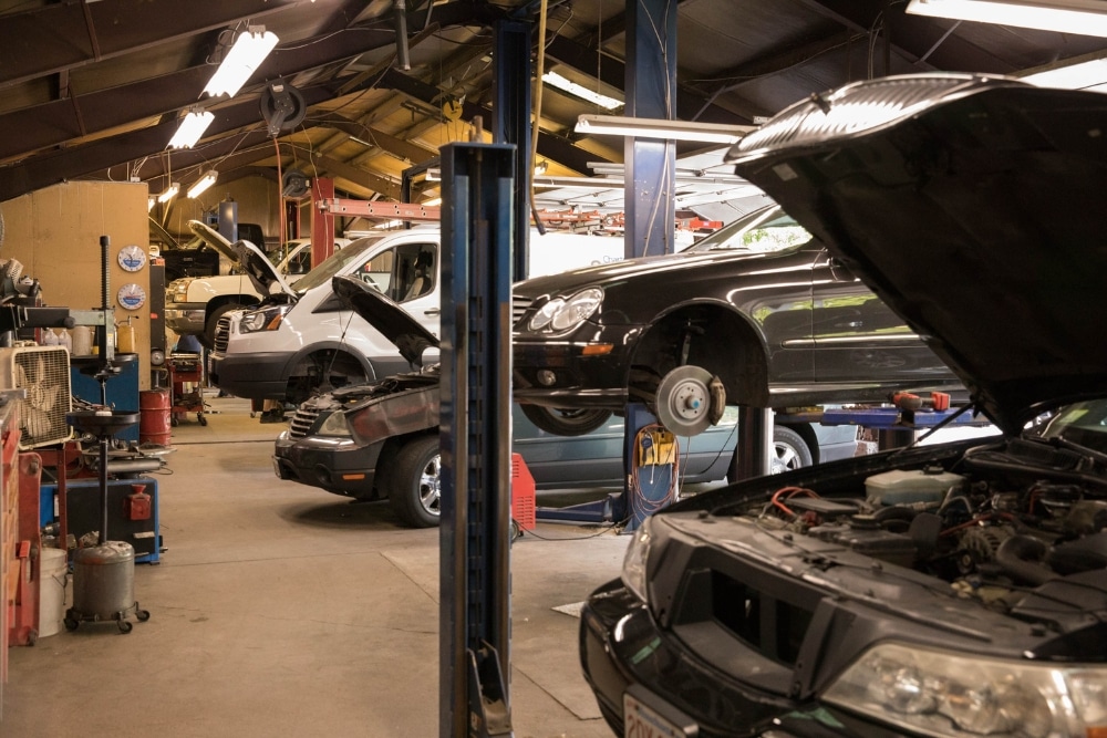 Domestic & Asian Vehicles Repair, Pre-Trip Inspections in Chicopee, MA At E&G Automotive. Domestic and Asian vehicles ready for pre-trip inspections in the auto repair shop.